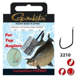 GAMAKATSU Competition Feeder Haak 12 - 0.16mm - 75cm