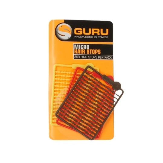 GURU Micro Hair Stops - Red, Brown, Yellow 3 GURU Micro Hair Stops - Red, Brown, Yellow