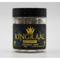 KINGRAAL Mini Dumbell White Coconut 8mm 50gr -Guru Shop kingraal mini dumbell white coconut 8mm 50gr km51 hookbaits 2