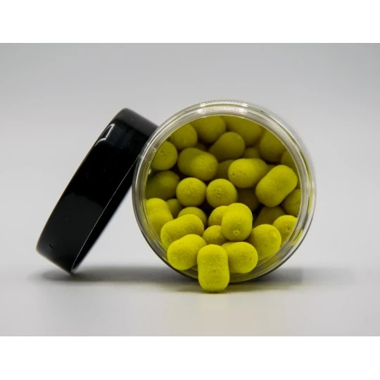 KINGRAAL Mini Dumbell Yellow Scopex Sweetcorn 8mm 50gr 4 KINGRAAL Mini Dumbell Yellow Scopex Sweetcorn 8mm 50gr - Afbeelding 2