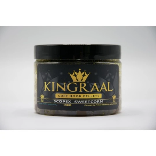 KINGRAAL Soft Hook Pellet 6mm Natural Scopex Sweetcorn 100gr 4 KINGRAAL Soft Hook Pellet 6mm Natural Scopex Sweetcorn 100gr - Afbeelding 2