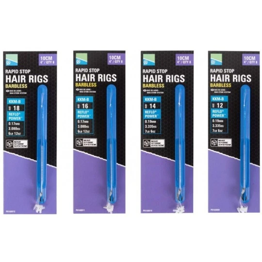 PRESTON KKM-B Mag Store Rapid Stop Hair Rigs 10cm 3 PRESTON KKM-B Mag Store Rapid Stop Hair Rigs 10cm